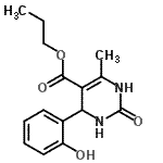 CAS#: 496964-76-2, Propyl 4-(2-Hydroxyphenyl)-6-Methyl-2-Oxo-1,2,3,4-Tetrahydro-5-Pyrimidinecarboxylate
