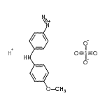 CAS#: 49732-38-9, 4-[(4-Methoxyphenyl)Amino]Benzenediazonium Hydrogen Sulfate (1:1:1)