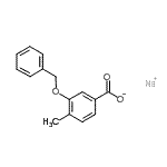 CAS#: 497845-28-0, Sodium 3-(Benzyloxy)-4-Methylbenzoate