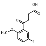 CAS#: 49800-56-8, 4-(5-Fluoro-2-Methoxyphenyl)-4-Oxobutanoic Acid