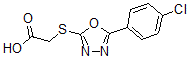 CAS#: 49809-28-1, 5-(4-Chloro-Phenyl)-[1,3,4]Oxadiazol-2-Ylsulfanyl]-Acetic Acid