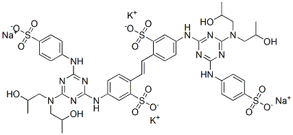 CAS#: 49831-05-2, Dipotassium Disodium 4,4'-Bis[[4-[Bis(2-Hydroxypropyl)Amino]-6-[(4-Sulphonatophenyl)Amino]-1,3,5-Triazin-2-Yl]Amino]Stilbene-2,2'-Disulphonate