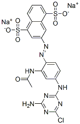 CAS#: 4988-30-1, Disodium 3-[[2-(Acetylamino)-4-[(4-Amino-6-Chloro-1,3,5-Triazin-2-Yl)Amino]Phenyl]Azo]Naphthalene-1,5-Disulphonate
