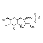 CAS#: 499-24-1, 1-S-[(1E)-2-Methyl-N-(sulfonatooxy)butanimidoyl]-1-thio-beta-D-glucopyranose