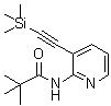 CAS 登录号：499193-46-3， 2,2-二甲基-N-{3-[(三甲基硅烷基)乙炔基]-2-吡啶基}丙酰胺