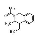 CAS 登录号：499196-14-4， 1-(4-乙基-3-甲基-3,4-二氢-2(1H)-异喹啉基)乙酮