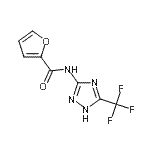 CAS 登录号：499227-55-3， N-[5-(三氟甲基)-1H-1,2,4-三唑-3-基]-2-糠酰胺