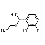 CAS 登录号：499235-11-9， 2-[1-(乙硫基)乙基]-6-氟苯酚