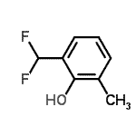 CAS 登录号：499236-34-9， 2-(二氟甲基)-6-甲基苯酚