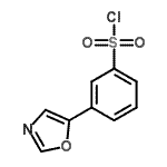 CAS#: 499770-75-1, 3-(1,3-Oxazol-5-Yl)Benzenesulfonyl Chloride