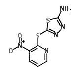 CAS#: 499771-19-6, 5-[(3-Nitro-2-Pyridinyl)Sulfanyl]-1,3,4-Thiadiazol-2-Amine