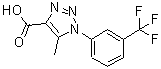 CAS#: 499771-21-0, 5-Methyl-1-[3-(Trifluoromethyl)Phenyl]-1H-1,2,3-Triazole-4-Carboxylic Acid