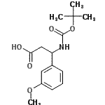 CAS#: 499995-77-6, 3-(3-Methoxyphenyl)-3-({[(2-Methyl-2-Propanyl)Oxy]Carbonyl}Amino)Propanoic Acid