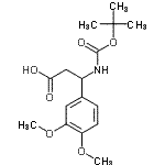 CAS 登录号：499995-84-5， 3-(3,4-二甲氧基苯基)-3-({[(2-甲基-2-丙基)氧基]羰基}氨基)丙酸