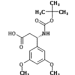 CAS#: 499995-85-6, (3S)-3-(3,5-Dimethoxyphenyl)-3-({[(2-Methyl-2-Propanyl)Oxy]Carbonyl}Amino)Propanoic Acid