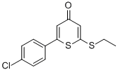 CAS 登录号：500169-90-4， 2-(4-氯-苯基)-6-乙硫基噻喃-4-酮
