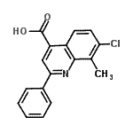 CAS 登录号：500346-26-9， 7-氯-8-甲基-2-苯基-4-喹啉羧酸