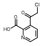 CAS 登录号：500689-81-6， 3-(氯乙酰基)-2-吡啶羧酸