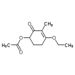 CAS 登录号：501443-36-3， 4-乙氧基-3-甲基-2-氧代-3-环己烯-1-基乙酸酯