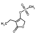 CAS 登录号：501653-16-3， 4-乙基-5-氧代-2,5-二氢-3-呋喃基甲烷磺酸酯