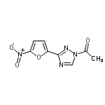 CAS 登录号：5019-61-4， 1-[3-(5-硝基-2-呋喃基)-1H-1,2,4-三唑-1-基]乙酮
