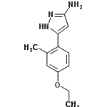 CAS 登录号：502132-59-4， 5-(4-乙氧基-2-甲基苯基)-1H-吡唑-3-胺