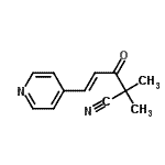 CAS 登录号：502507-11-1， (4E)-2,2-二甲基-3-氧代-5-(4-吡啶基)-4-戊烯腈