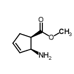 CAS 登录号：502764-86-5， 甲基(1R,2S)-2-氨基-3-环戊烯-1-羧酸酯