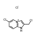 CAS 登录号：502841-53-4， 6-氯-2-(氯甲基)-1H-咪唑并[1,2-a]吡啶-4-鎓氯化物
