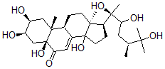 CAS#: 50299-45-1, (22R,24R)-2beta,3beta,5,14,20,22,25-Heptahydroxy-5beta-Ergost-7-En-6-One