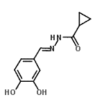 CAS 登录号：503025-31-8， N'-[(E)-(3,4-二羟基苯基)亚甲基]环丙烷甲酰肼