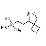 CAS 登录号：503306-78-3， 1-(3-乙基-3-氧杂环丁基)-3-[羟基(二甲基)硅烷基]-1-丙酮