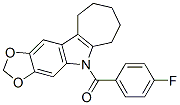 CAS#: 50332-29-1, 5,6,7,8,9,10-Hexahydro-5-(4-Fluorobenzoyl)Cyclohepta[b]-1,3-Dioxolo[4,5-f]Indole