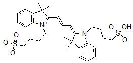 CAS 登录号：50354-01-3， 吲哚单羰花青