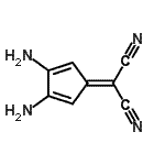 CAS 登录号：503550-50-3， (3,4-二氨基-2,4-环戊二烯-1-亚基)丙二腈