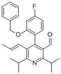 CAS#: 503559-80-6, 4-[4-Fluoro-2-(Phenylmethoxy)Phenyl]-2,6-Bis(1-Methylethyl)-5-(1-Propen-1-Yl)-3-Pyridinecarboxaldehyde