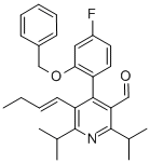 CAS#: 503559-81-7, 5-(1-Buten-1-Yl)-4-[4-Fluoro-2-(Phenylmethoxy)Phenyl]-2,6-Bis(1-Methylethyl)-3-Pyridinecarboxaldehyde