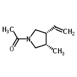 CAS#: 50401-65-5, 1-[(3S,4R)-3-Methyl-4-Vinyl-1-Pyrrolidinyl]Ethanone