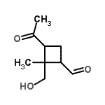 CAS 登录号：504438-80-6， 3-乙酰基-2-(羟基甲基)-2-甲基环丁烷甲醛
