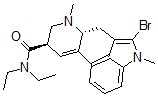 CAS 登录号：50484-98-5， N(1)-甲基-2-溴-麦角酸二乙基酰胺
