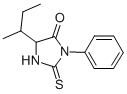 CAS 登录号：5066-94-4， 5-(1-甲基丙基)-3-苯基-2-硫代咪唑烷-4-酮