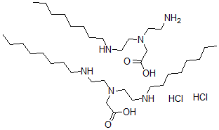 CAS#: 50808-48-5, N-(2-Aminoethyl)-N-(2-(octylamino)ethyl)glycine monohydrochloride, mixt. with N,N-bis(2-(octylamino)ethyl)glycine monohydrochloride