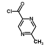 CAS 登录号：50886-34-5， 5-甲基-2-吡嗪甲酰氯