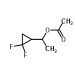 CAS 登录号：509072-71-3， 1-(2,2-二氟环丙基)乙基乙酸酯