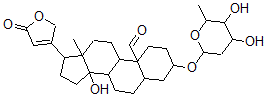 CAS 登录号：510-59-8， 3-[(2,6-二脱氧己糖吡喃糖苷)氧基]-14-羟基-19-氧代心甾-20(22)-烯内酯
