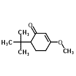 CAS 登录号：51036-40-9， 3-甲氧基-6-(2-甲基-2-丙基)-2-环己烯-1-酮