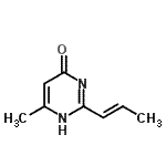 CAS#: 51072-78-7, 6-Methyl-2-[(1E)-1-Propen-1-Yl]-4(1H)-Pyrimidinone