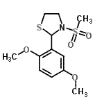 CAS#: 510733-66-1, 2-(2,5-Dimethoxyphenyl)-3-(Methylsulfonyl)-1,3-Thiazolidine