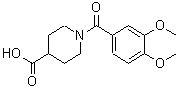 CAS 登录号：510739-78-3， 1-(3,4-二甲氧基苯甲酰基)-4-哌啶羧酸