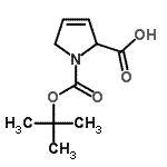 CAS#: 51077-13-5, 1-{[(2-Methyl-2-Propanyl)Oxy]Carbonyl}-2,5-Dihydro-1H-Pyrrole-2-Carboxylic Acid